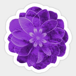 Purple texture flower Sticker